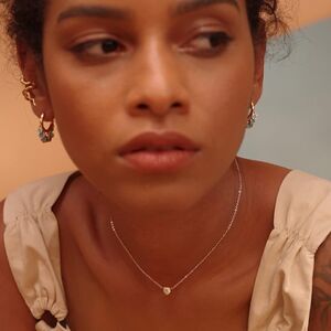 Fettero 14K Gold Plated Initial L Heart Pendant Chain Necklace Handmade NEW